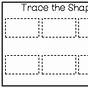Easy Rectangle Trace Worksheet