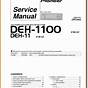 Pioneer Deh 1100 User Guide Manual