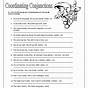 Coordinating Conjunction Worksheet 3rd Grade