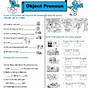 Worksheet For Object Pronouns
