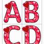 Printable Valentine Alphabet Letters