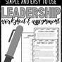Leadership Worksheet For Students