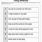 Fixing Sentences Worksheet