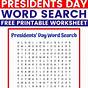 Presidents Day Worksheet