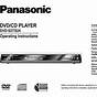 Panasonic Dvd Ls850 User Guide Manual