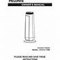 Pelonis Fs40 16cr Owner's Manual
