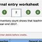 Journal Entry Worksheets Example