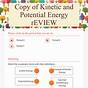 Kinetic Energy And Potential Energy Worksheet