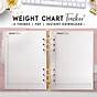 Weight Chart Tracker Printable