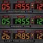 Back To The Future Time Circuits Clock