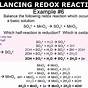 Redox Reactions Worksheet With Answers
