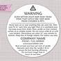 Printable Warning Labels For Candles