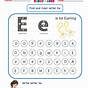 Letter E Worksheets For Kindergarten