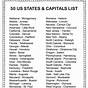 Worksheets On States And Capitals