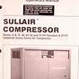 Sullair Air Compressor Manual