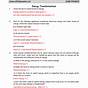 Energy Transformations Worksheets Answer Key