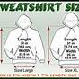 Womens Sweatshirt Size Chart