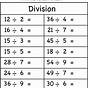 Division Facts Worksheet 6th Grade