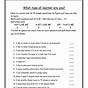 Learning Styles Activity Worksheets