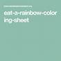 Eat The Rainbow Worksheet
