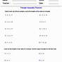Triangle Inequality Theorem Worksheet With Answers