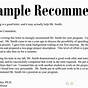 Sample Tenure Recommendation Letter From Student