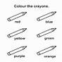 Color Crayons Worksheet
