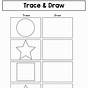 Kindergarten Drawing Shapes Worksheet