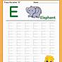Kindergarten Letter E Worksheet