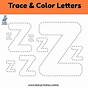 Letter Z Cut And Paste Worksheet