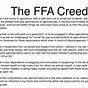 Ffa Creed Worksheet
