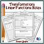 Transforming Linear Functions Worksheet