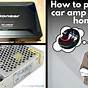 How To Connect 2 Amps In Car Diagram
