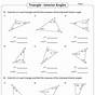 Exterior Angle Of Triangle Worksheet
