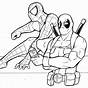 Printable Deadpool Coloring Pages