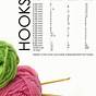 Us Crochet Hook Size Chart
