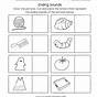 Kindergarten Worksheets Ending Sounds