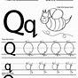 Letter Q Preschool Worksheets