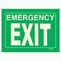 Printable Emergency Exit Signs