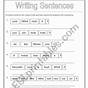 Writing Simple Sentences Worksheets