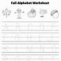Printable Fall Trace Worksheet
