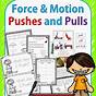 Push And Pull Worksheet For Kindergarten