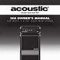 Acoustic 260 Owner's Manual
