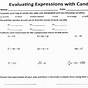 Evaluating Variable Expressions Worksheet