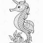 Seahorse Coloring Pages Printable