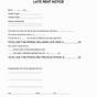Late Rent Notice Template Pdf Free