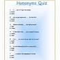 Double Homonyms Worksheet Answers