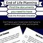 End Of Life Planning Template