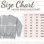 Gildan 1800 Sweatshirt Size Chart