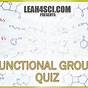 Functional Groups Practice Quiz